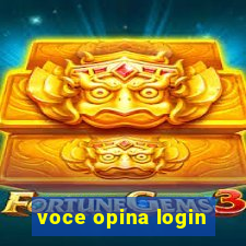 voce opina login